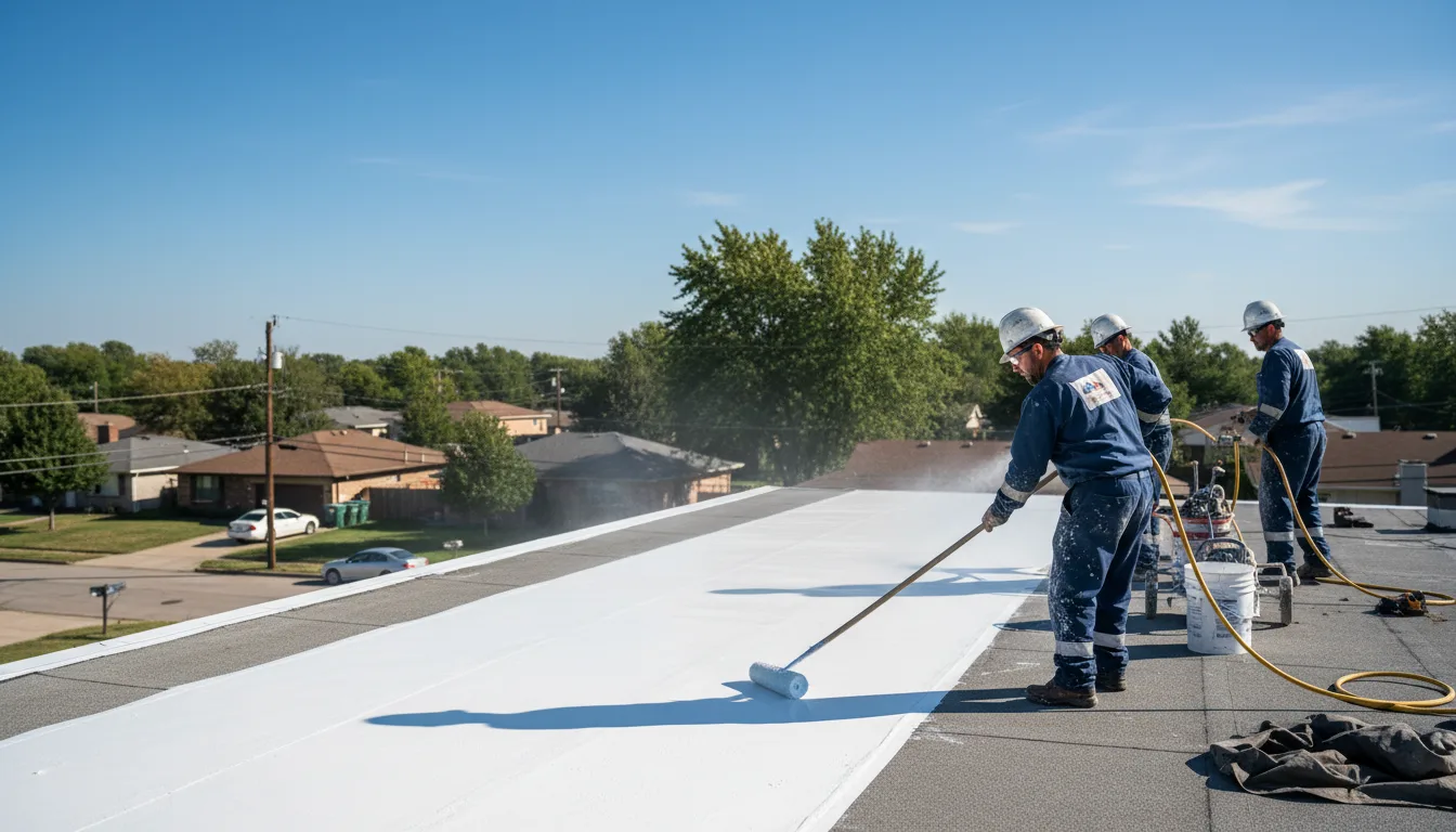 Commercial roof coating in Hurdsfield, ND near me